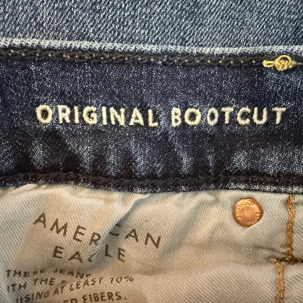American Eagle Original Bootcut Women 32x32 Blue Flex Denim Classic Americana - Picture 4 of 12